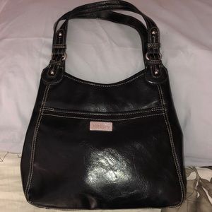 Nine & Co black leather purse